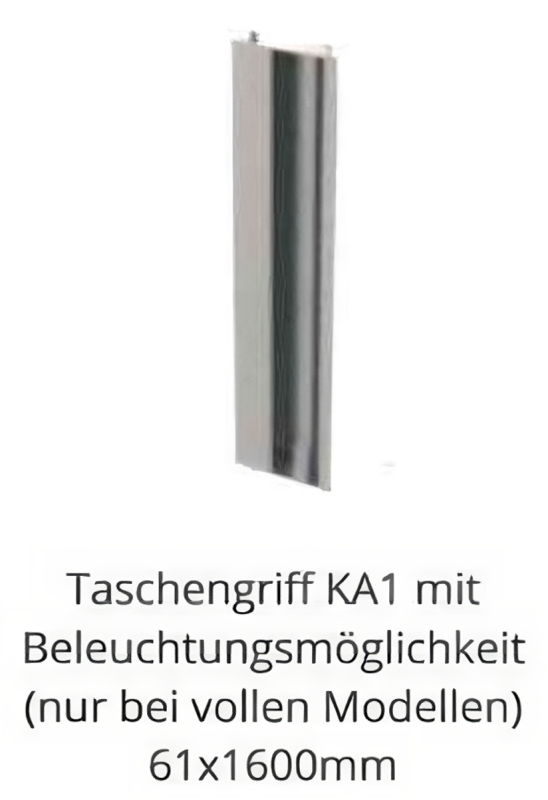 Taschengriff KA1 mit Beleuchtungsmöglichkeit